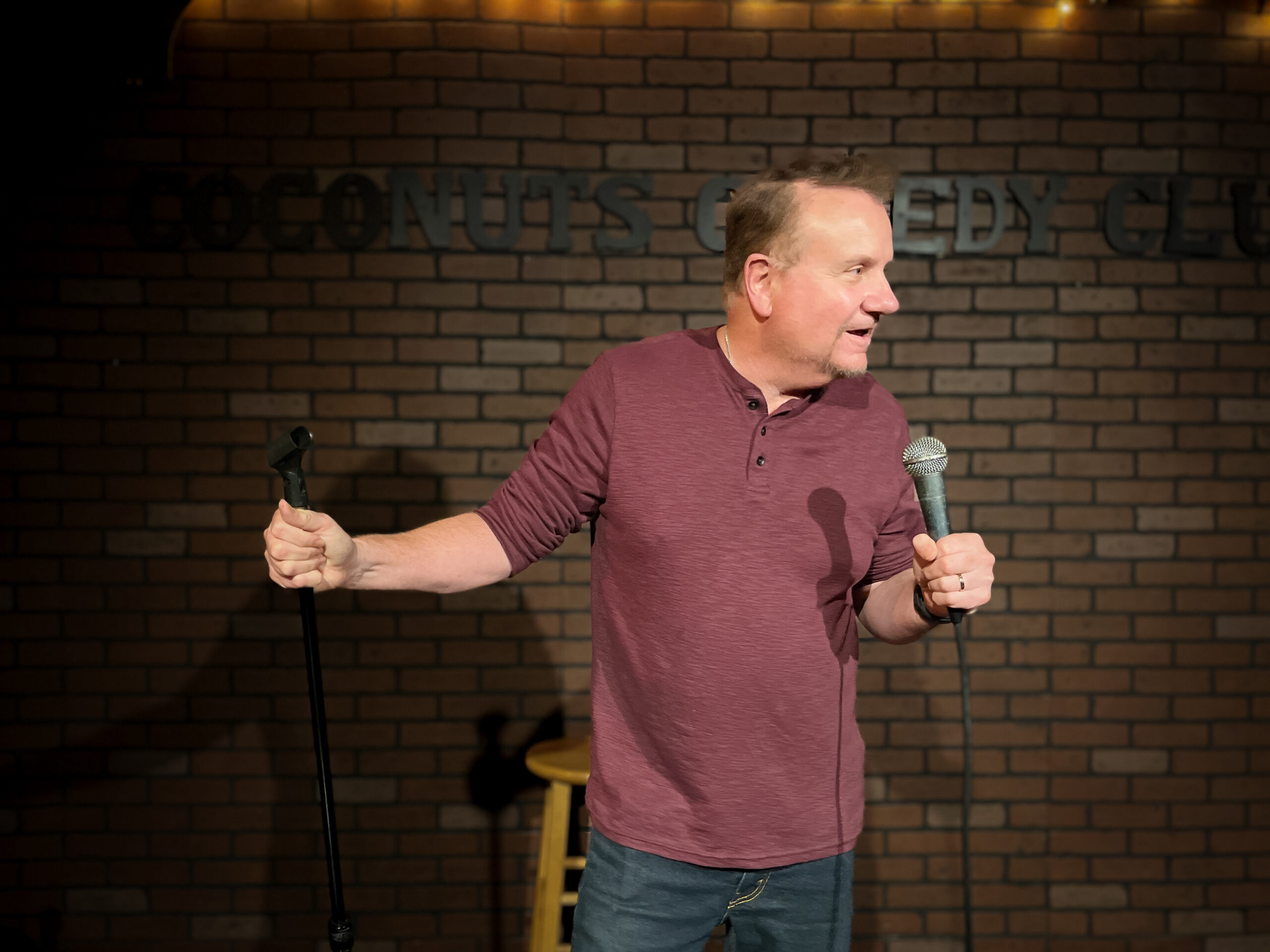 Comedian Mike Rivera performs live onstage